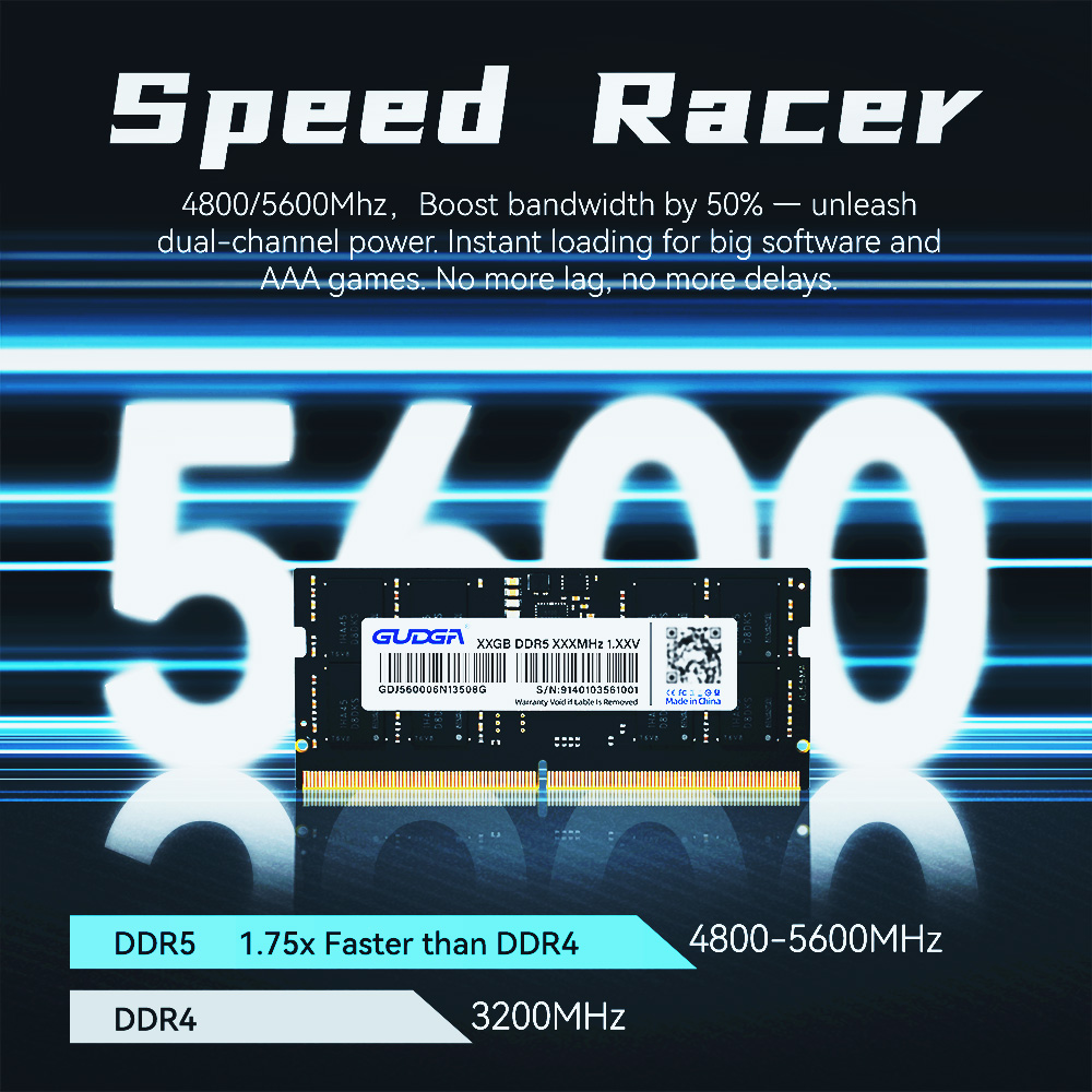 Mémoire DDR5 GUDGA 8 Go 16 Go  - Khadas Vim4 8Gb avis et prix