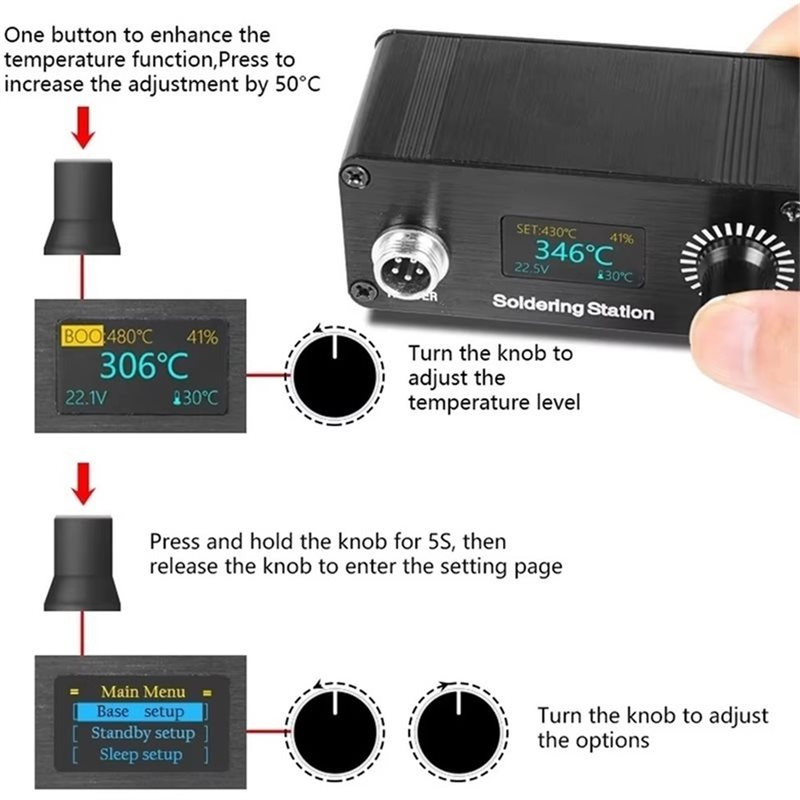 Station de soudage portable B2 - Soldering Station T12 Oled avis et prix