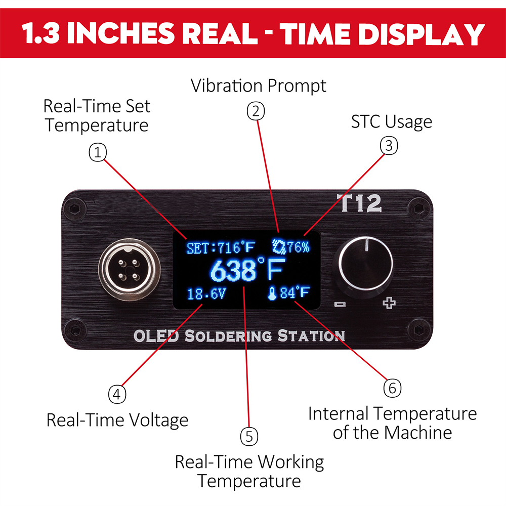 Station de fer à souder réglab - Soldering Station T12 Oled avis et prix