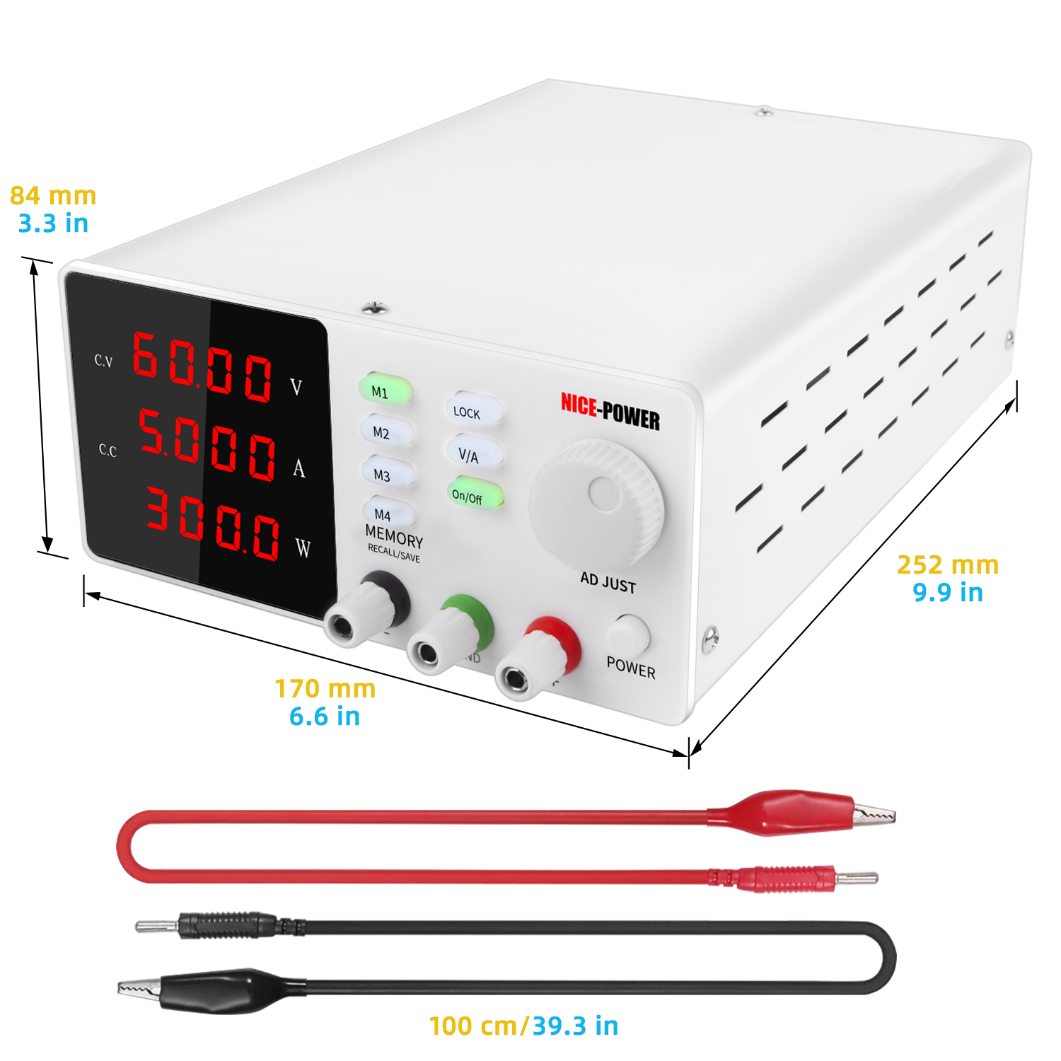 Nouveau Design belle puissance - Programmable Dc Power Supply 60V 5A avis et prix