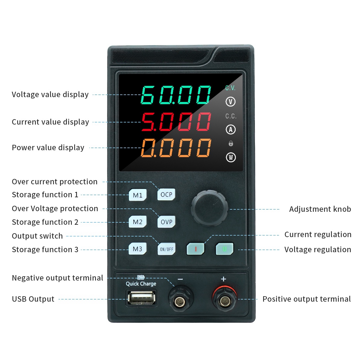 MYAMI-Alimentation DC programm - Programmable Dc Power Supply 60V 5A avis et prix
